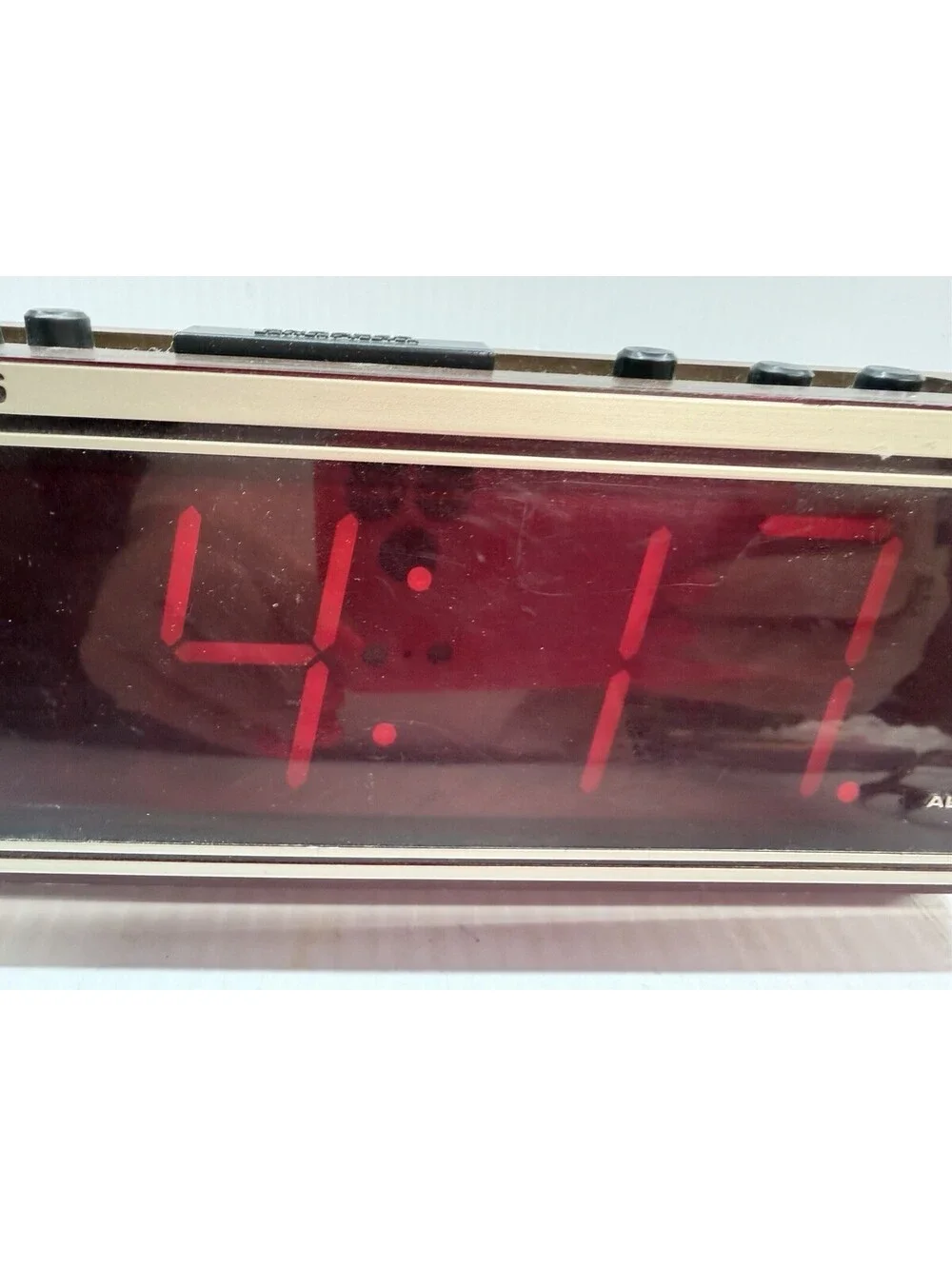 Spartus Electronic Digital Alarm Clock Model 1099 Retro Large Display